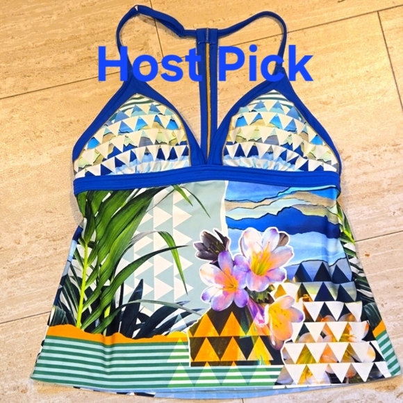 Prana Other - Prana Tropical Print Tankini Top